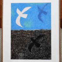 浅野弥衛　鳥コラージュ